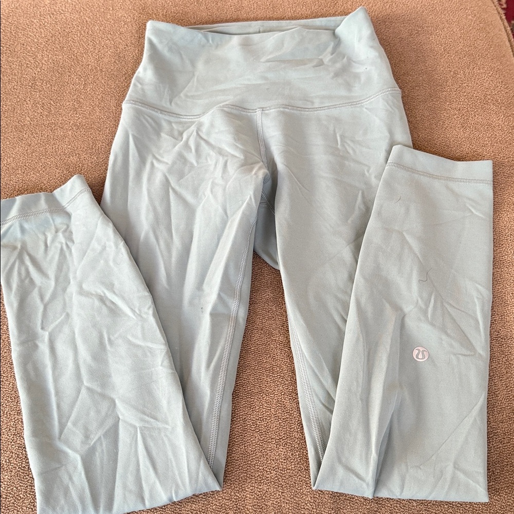 Lululemon Athletic Solid Mint Green Leggings Size… - image 2